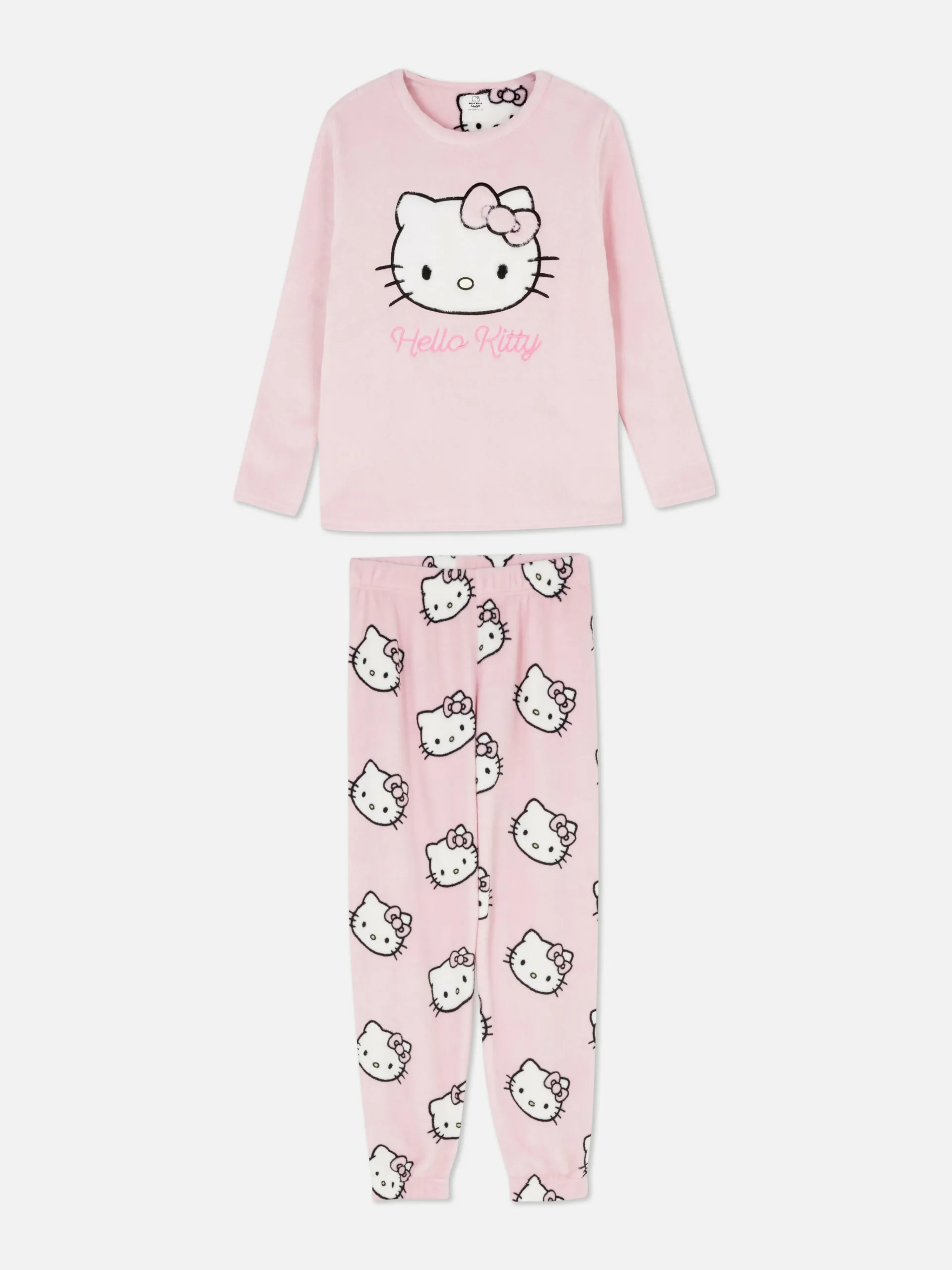 Hello Kitty Fleece Pajama Set|Primark Online