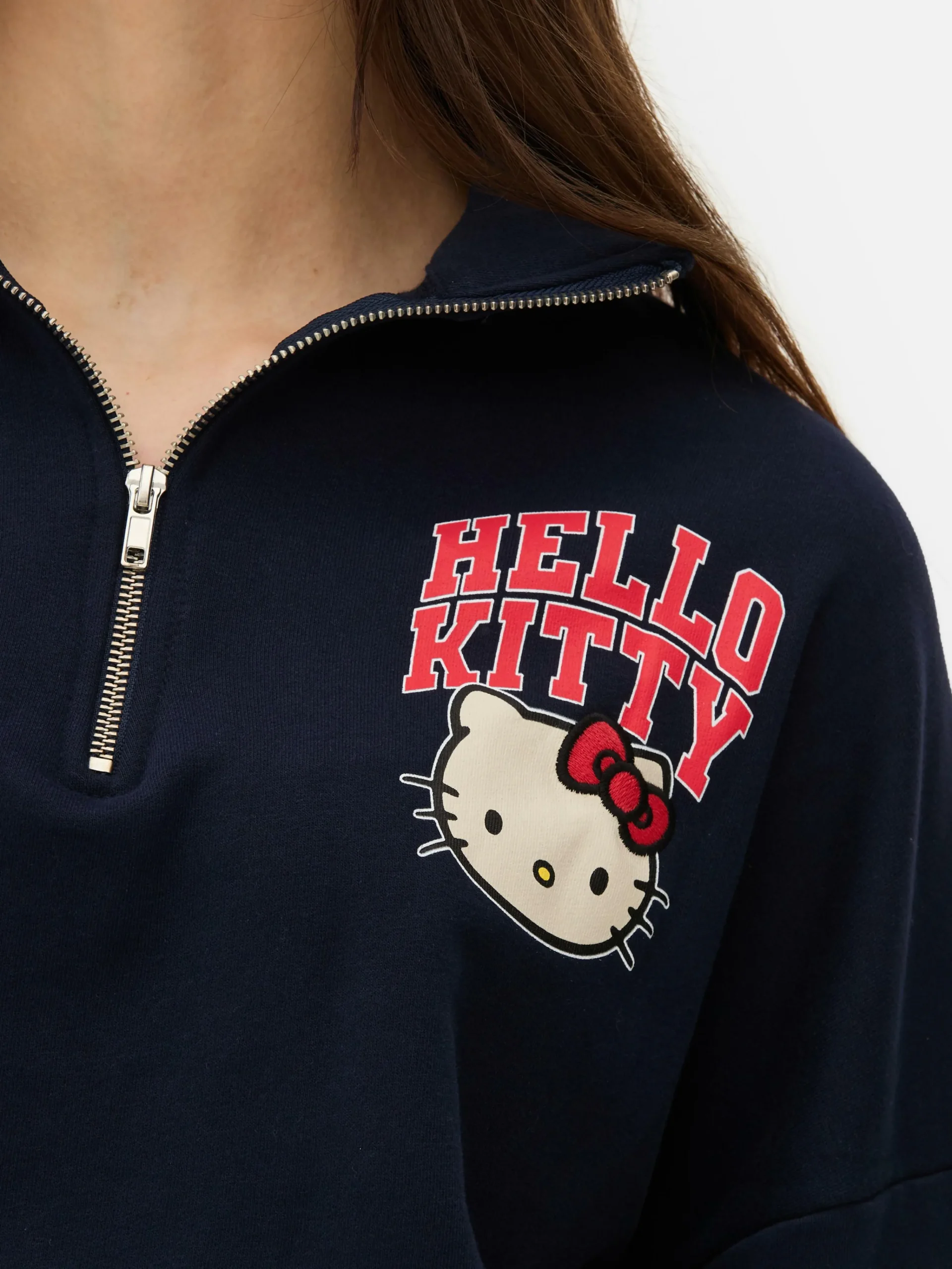 Hello Kitty Half-Zip Sweatshirt|Primark