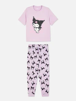 Hello Kitty Kuromi Jersey Pajama Set|Primark New