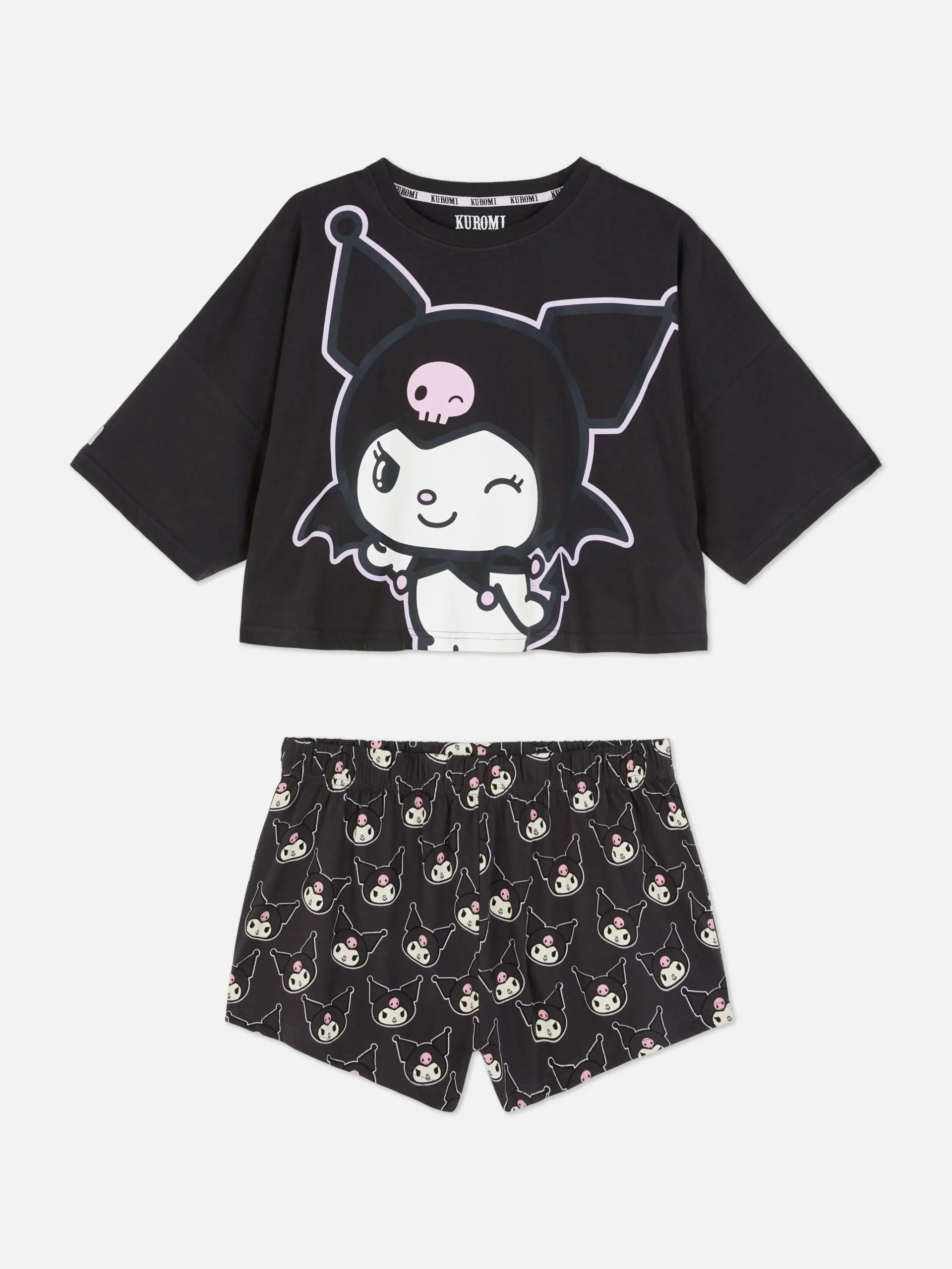 Hello Kitty Kuromi Shorts Pajama Set|Primark Discount