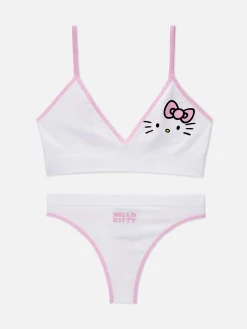 Hello Kitty Seamless Triangle Bralette And Thong|Primark Online