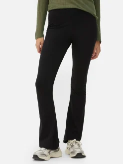 High Waist Flared Jersey Leggings|Primark New