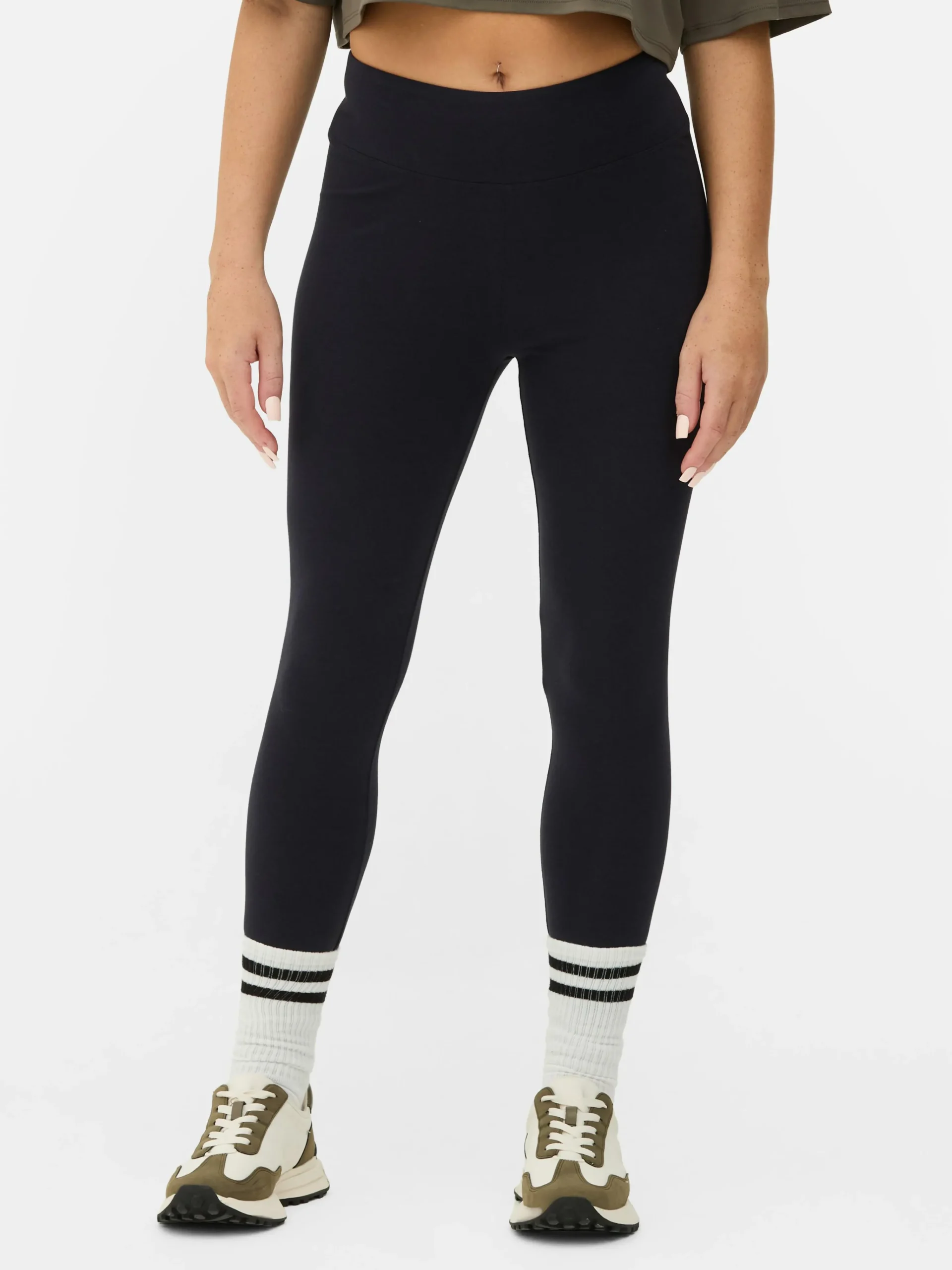 High Waist Jersey Leggings|Primark Outlet