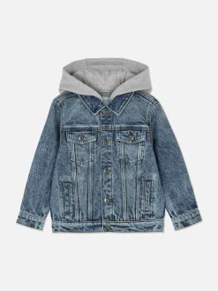 Hooded Denim Jacket|Primark New