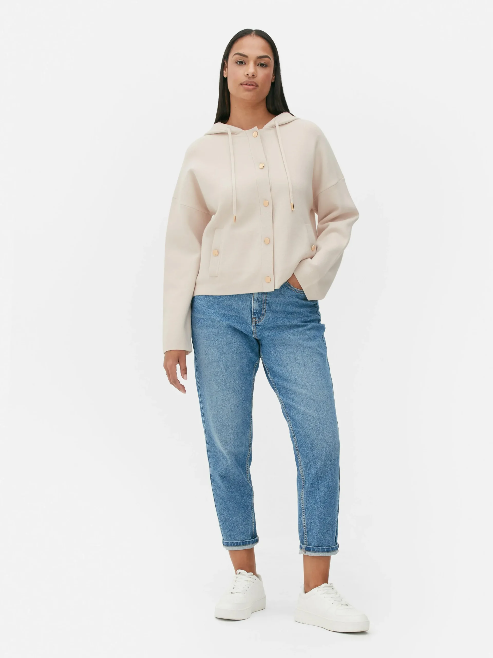Hooded Knit Bomber Jacket|Primark Online