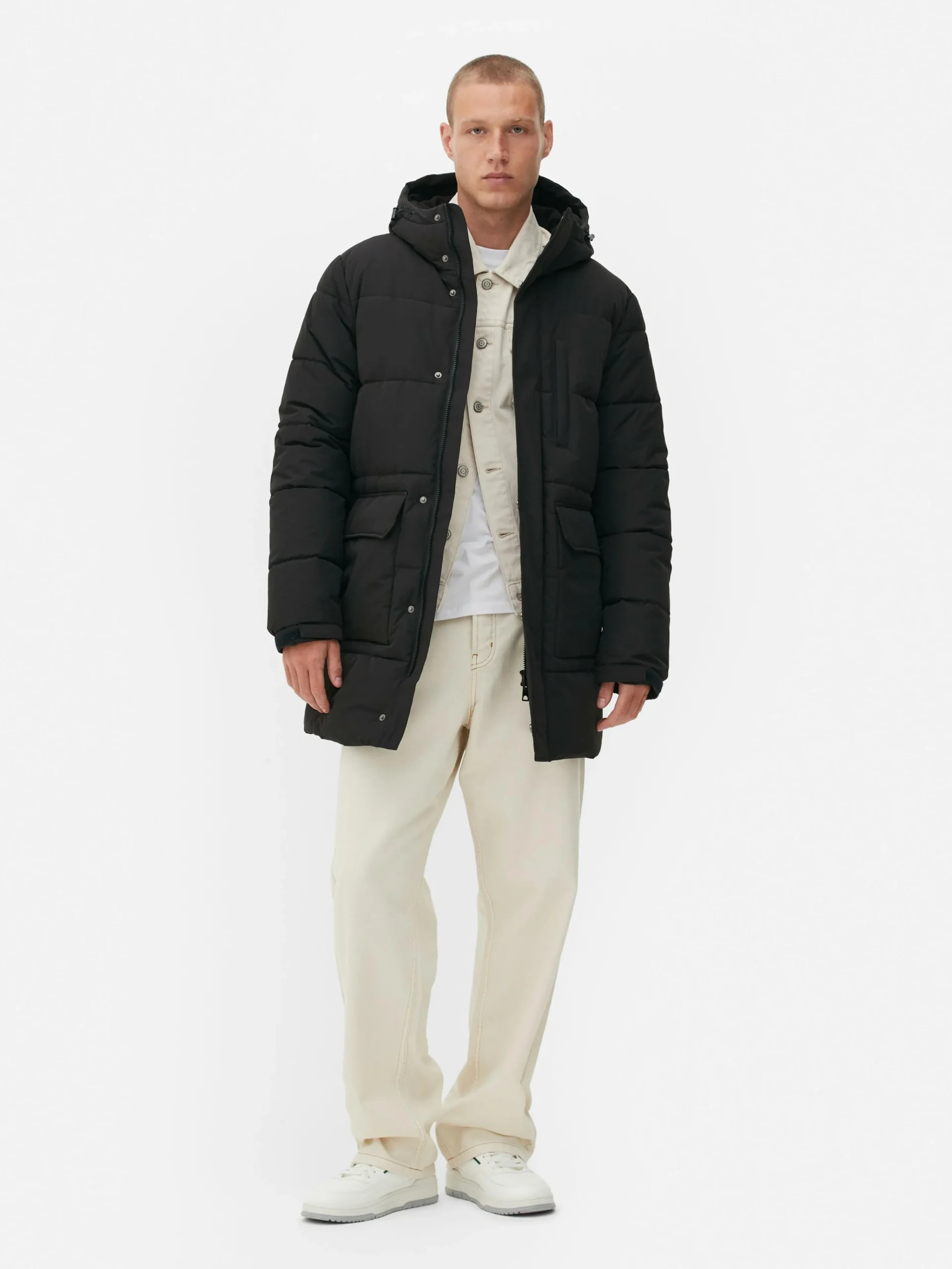 Hooded Puffer Parka|Primark New