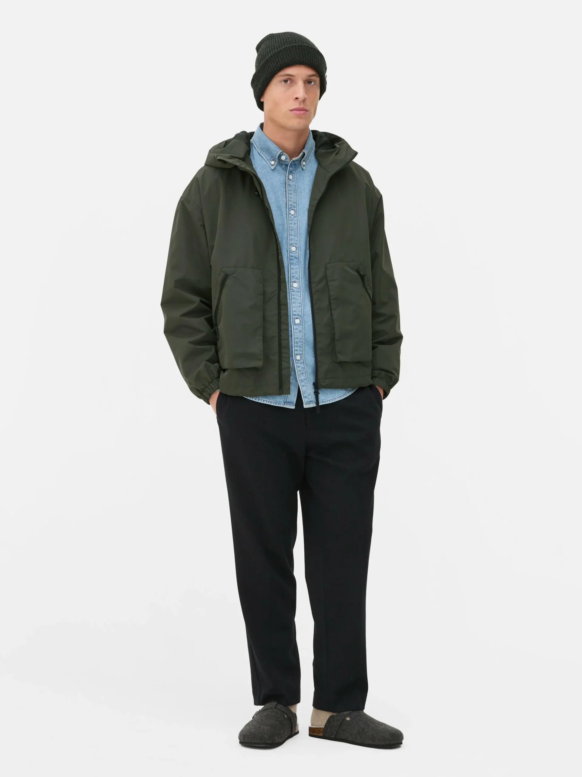 Hooded Windbreaker Jacket|Primark Clearance