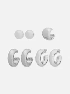 Hoop And Cuff Earrings Set|Primark Discount