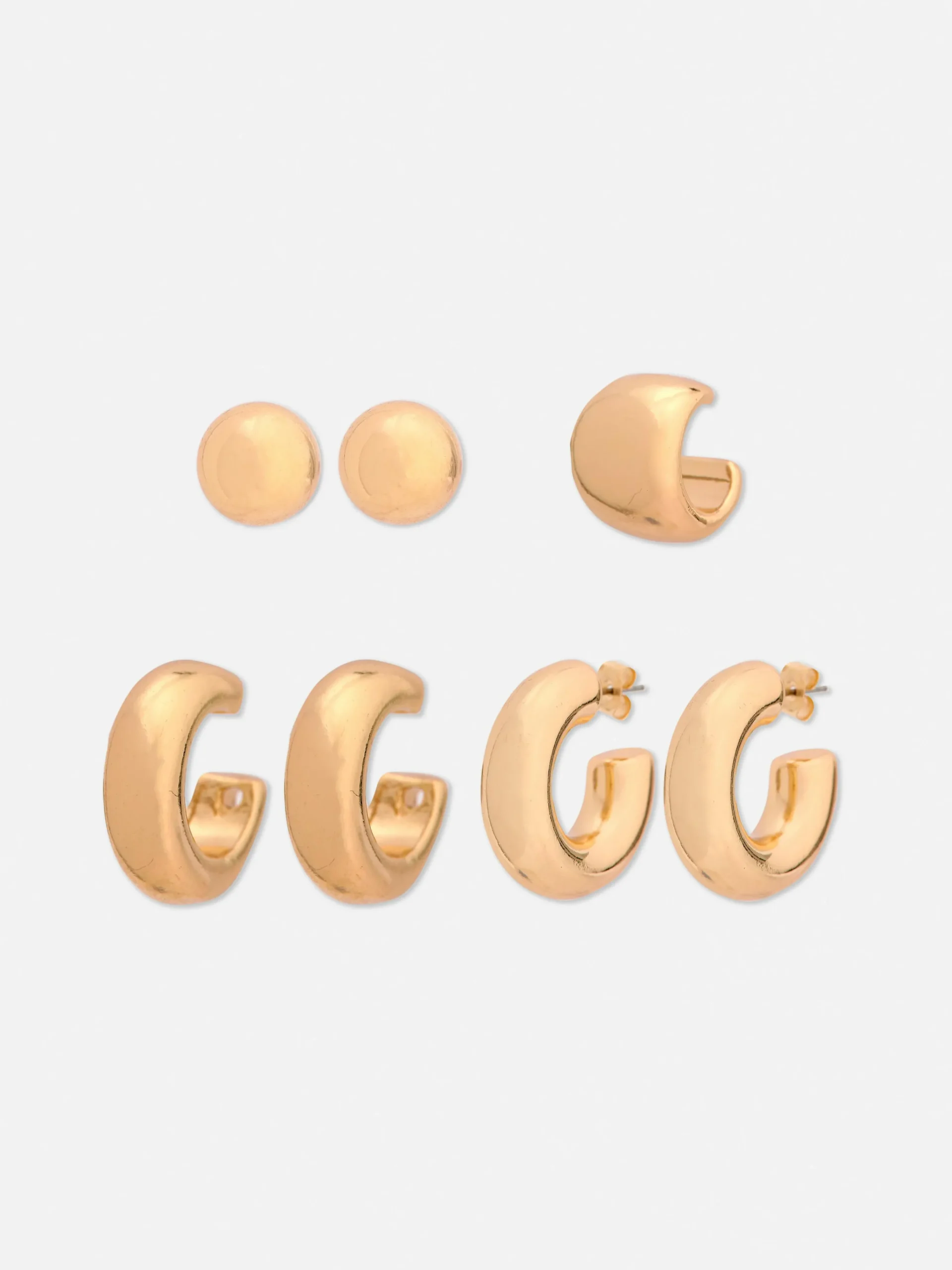 Hoop And Cuff Earrings Set|Primark Discount