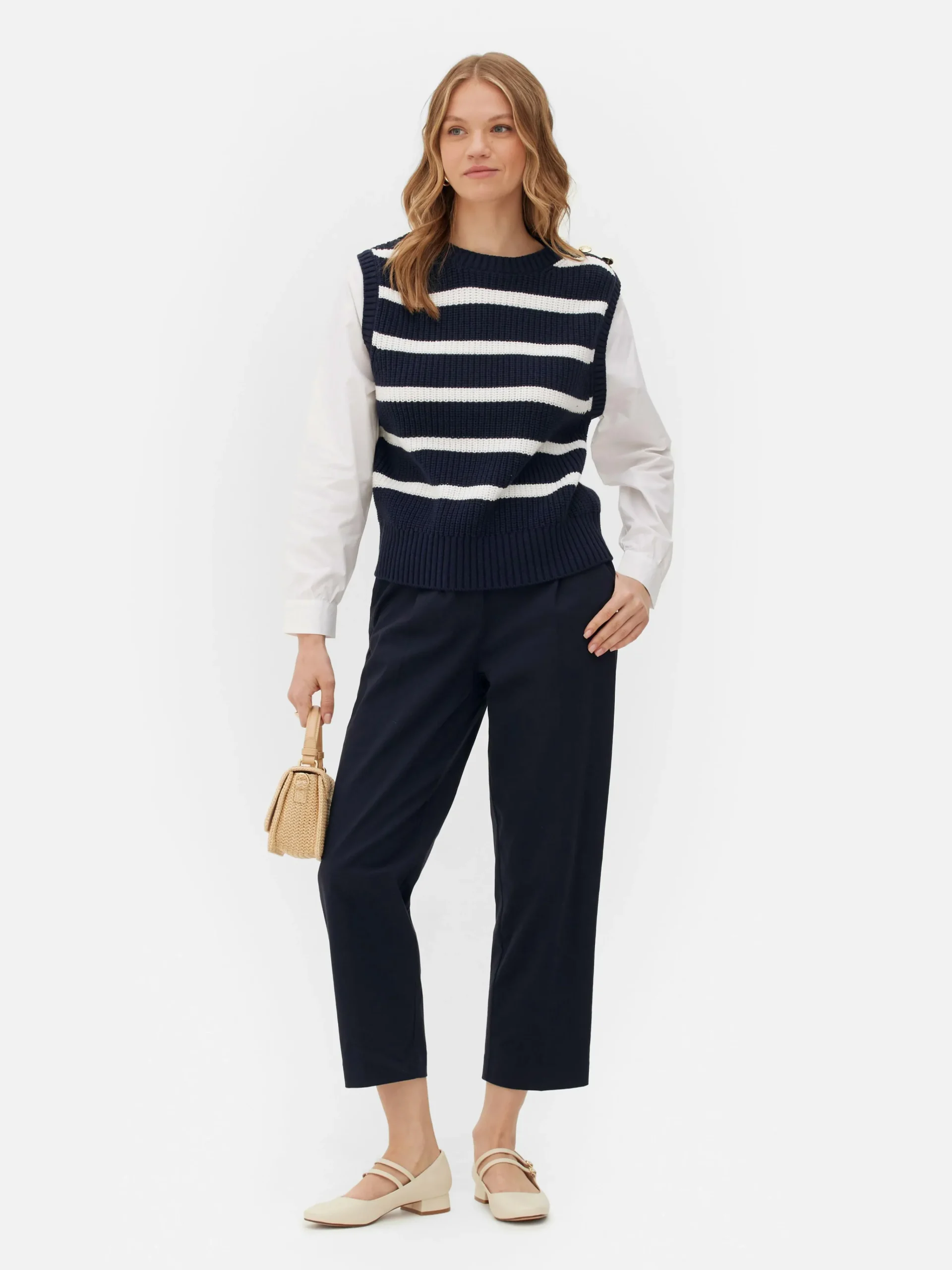 2-in-1 Knit Vest & Shirt|Primark Clearance