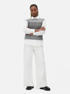 2-in-1 Layered Shirt Vest|Primark Online