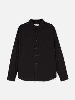 Jacquard Long Sleeve Shirt|Primark Clearance