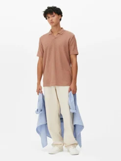 Kem Textured Knit Polo|Primark Online