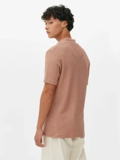 Kem Textured Knit Polo|Primark Online