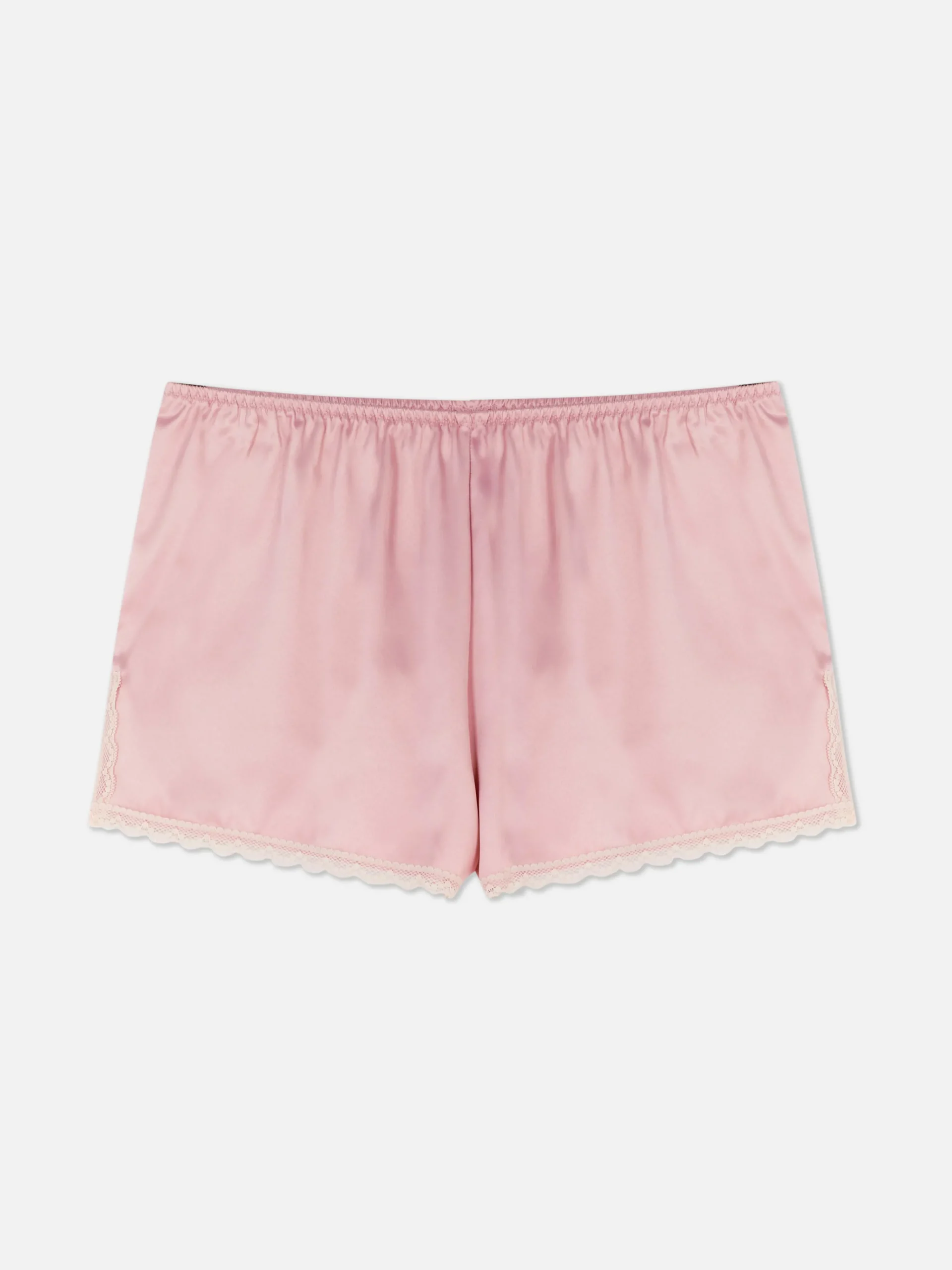 Lace Trim Satin Pajama Shorts|Primark Hot