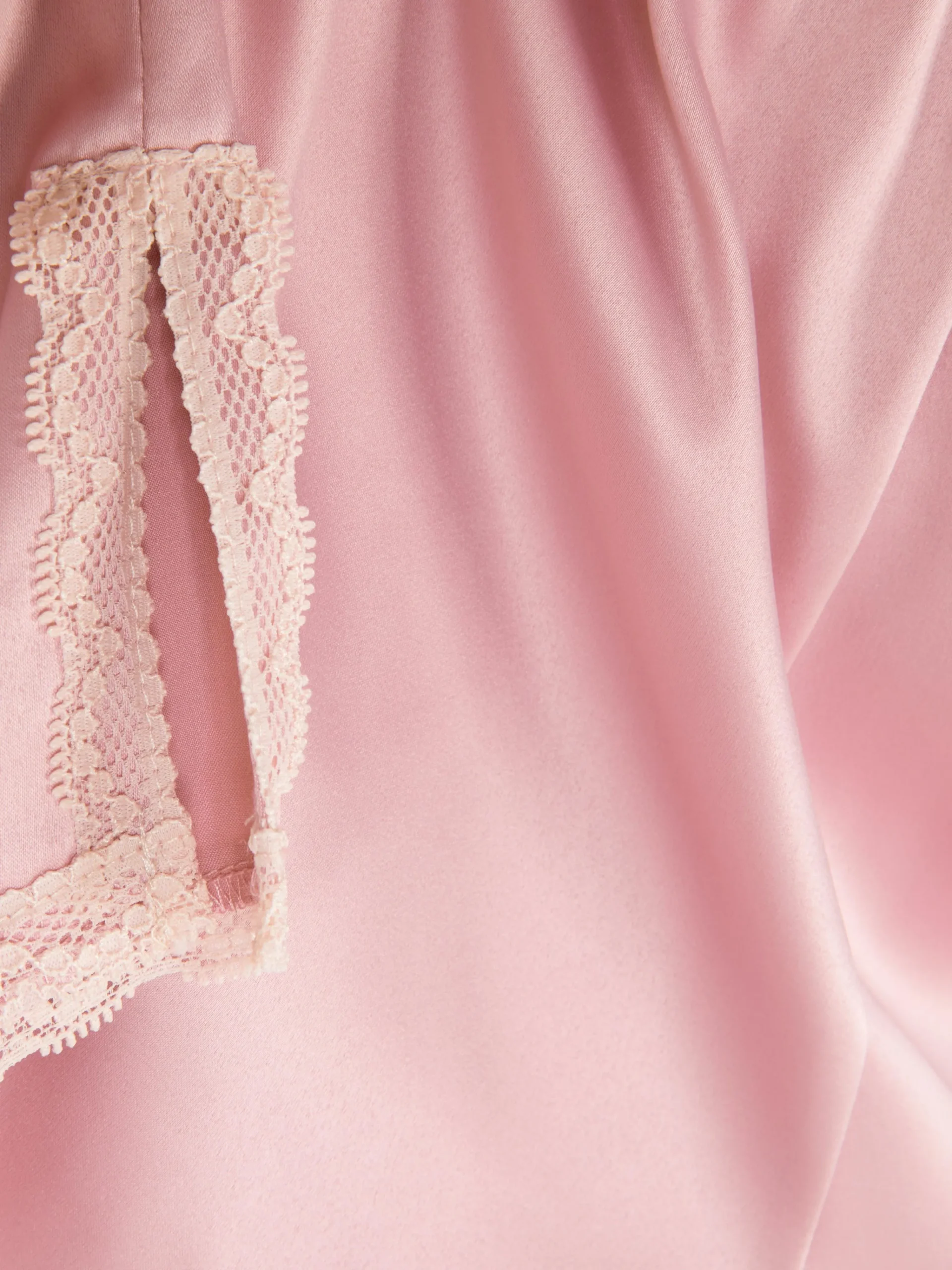 Lace Trim Satin Pajama Shorts|Primark Hot