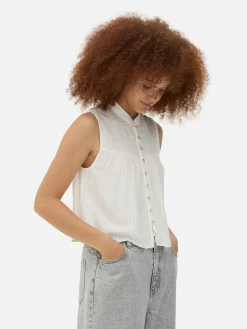 Ladder Detail Peasant Blouse|Primark Clearance