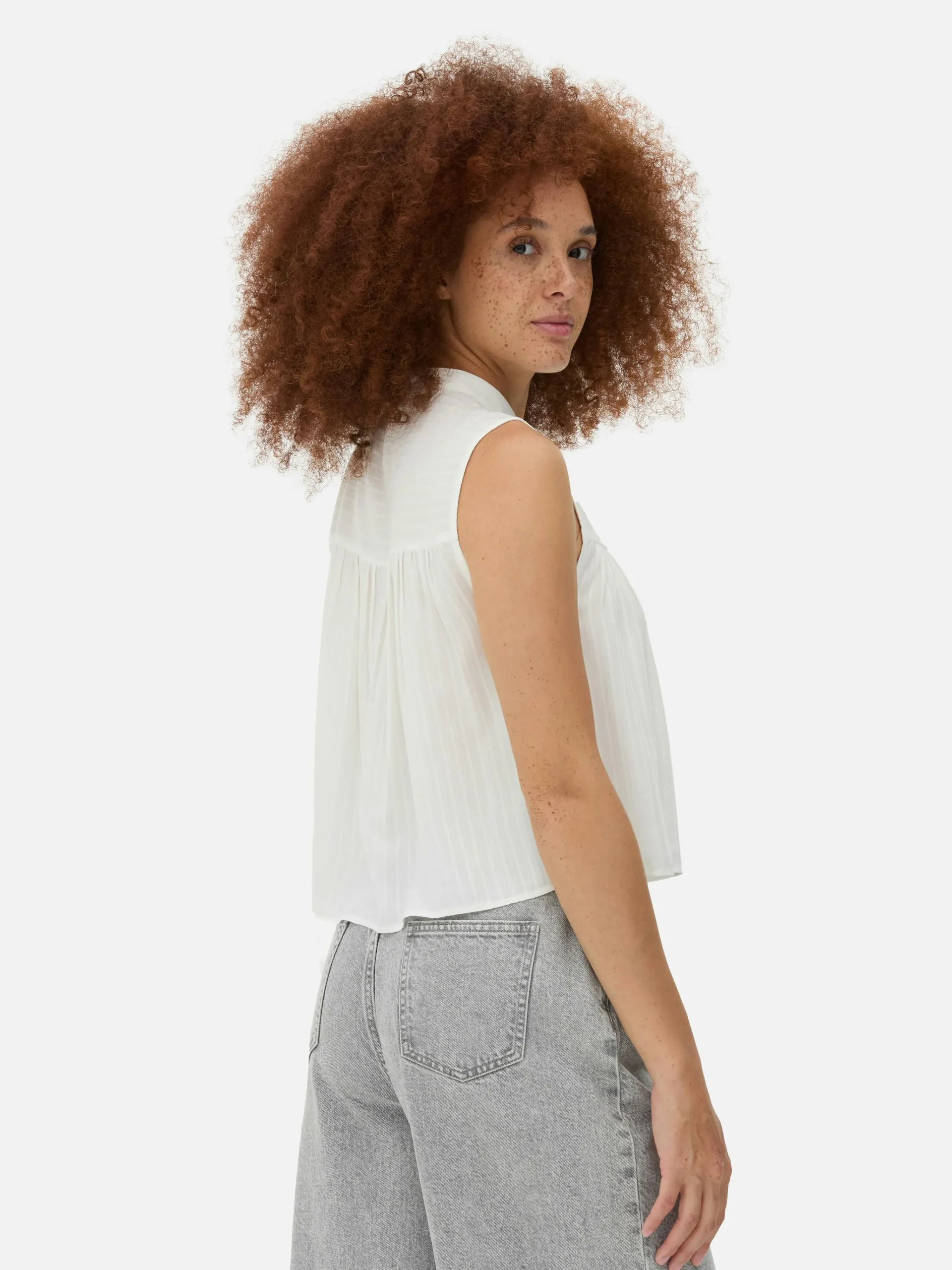 Ladder Detail Peasant Blouse|Primark Clearance