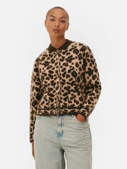 Leopard Bomber Cardigan|Primark Sale