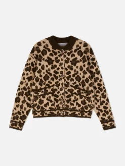 Leopard Bomber Cardigan|Primark Sale