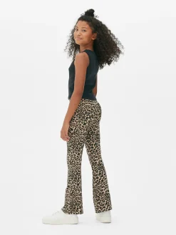 Leopard Flared Leggings|Primark Clearance
