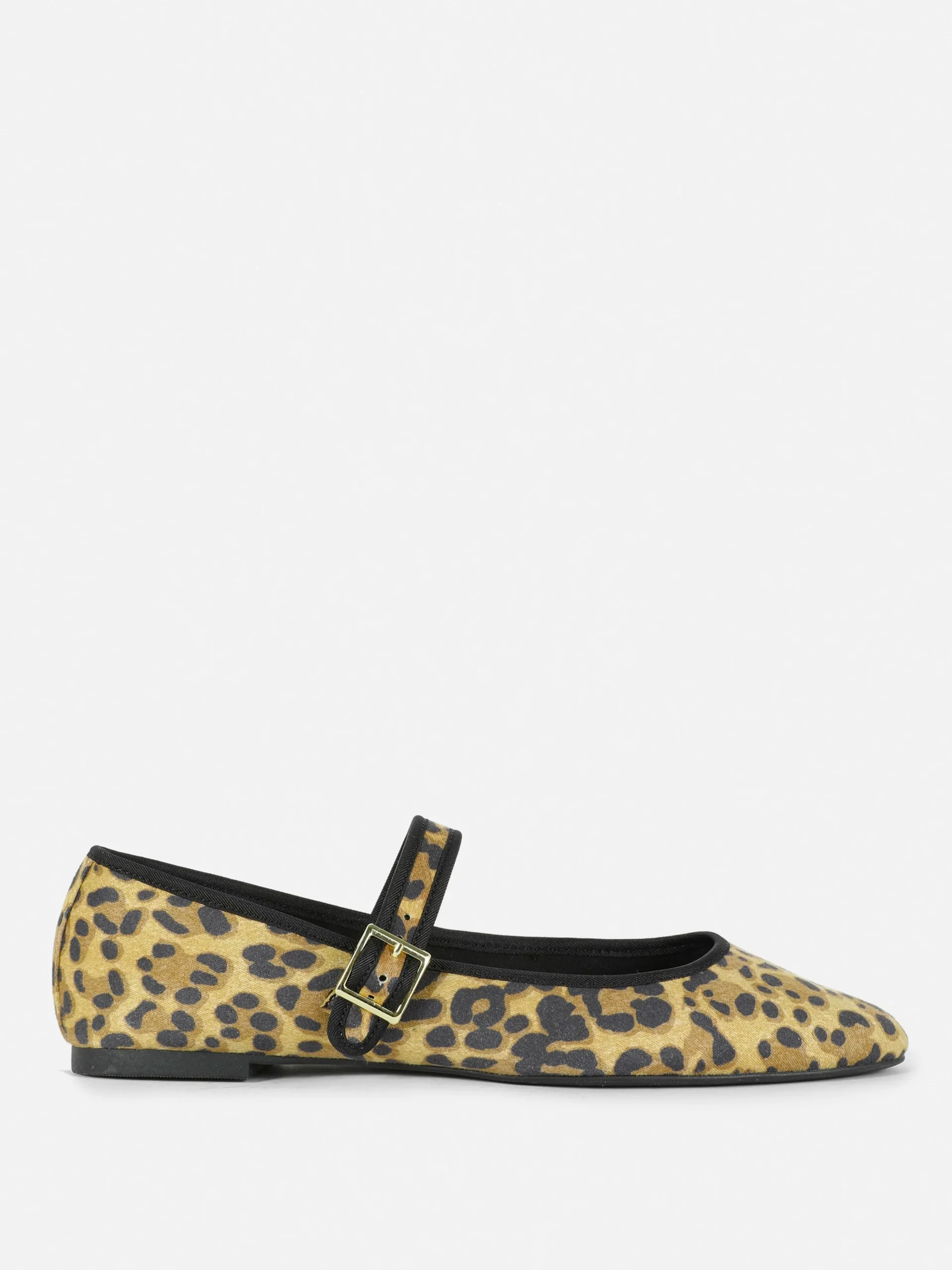 Leopard Mary Jane Ballet Flats|Primark Online