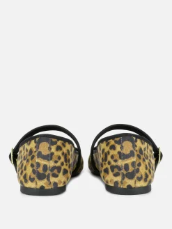 Leopard Mary Jane Ballet Flats|Primark Online
