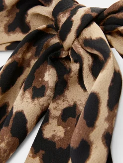 Leopard Print Hair Bow|Primark New