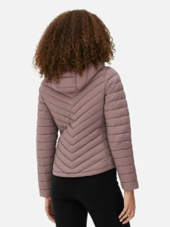 Lightweight Hooded Puffer Jacket|Primark Hot