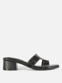 Link Strap Heeled Mules|Primark Sale