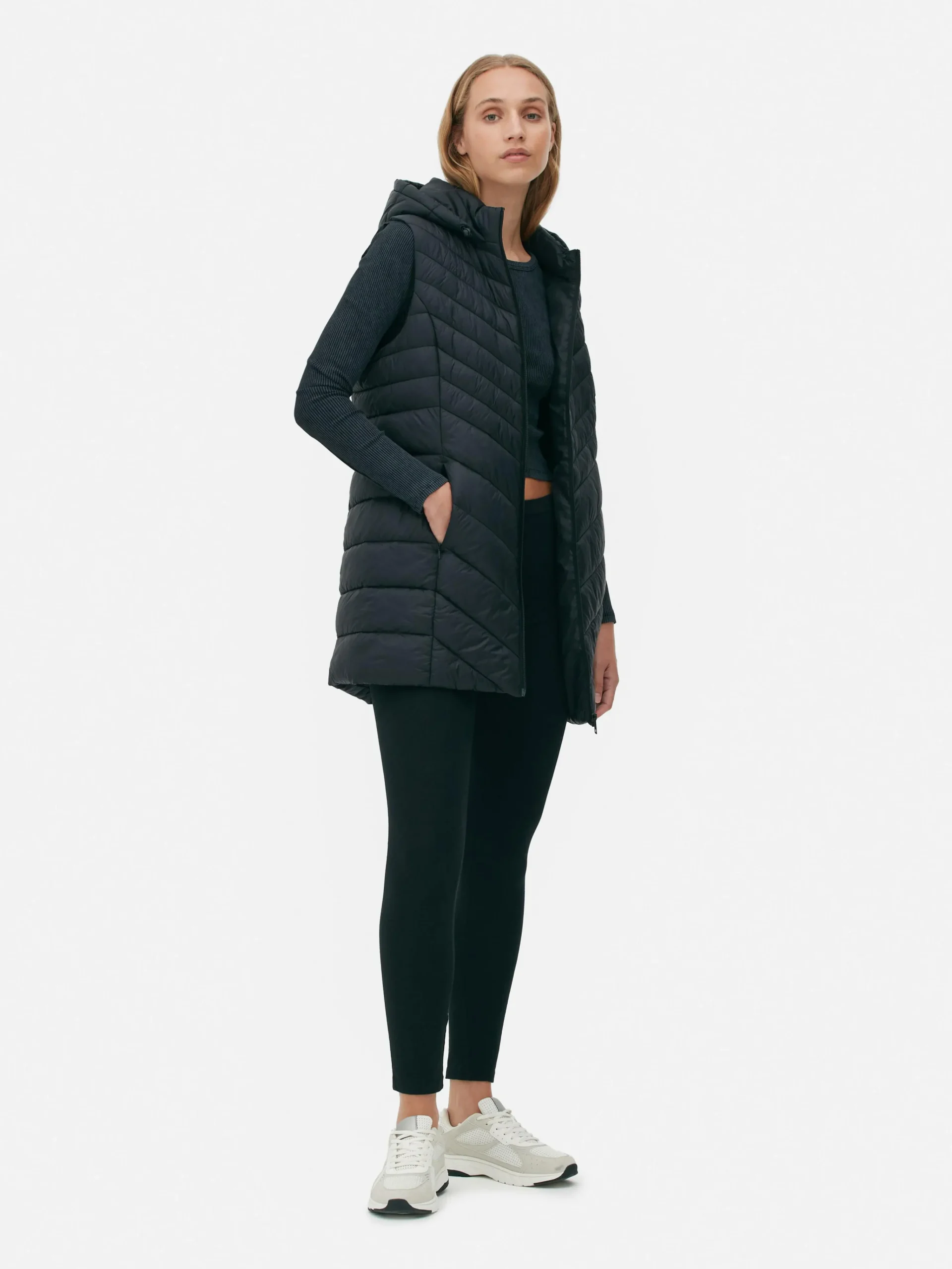 Long Quilted Vest|Primark Discount