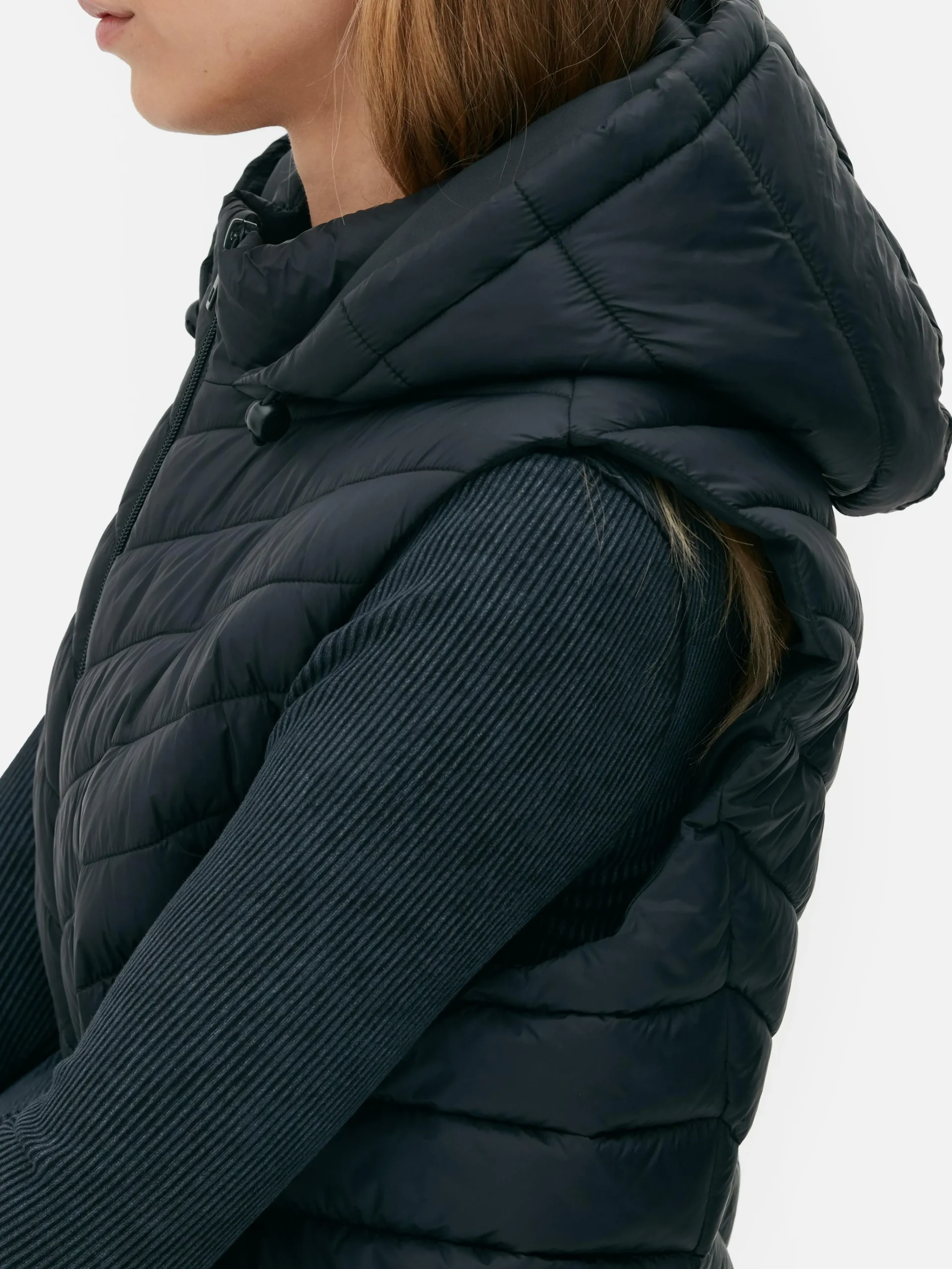 Long Quilted Vest|Primark Discount