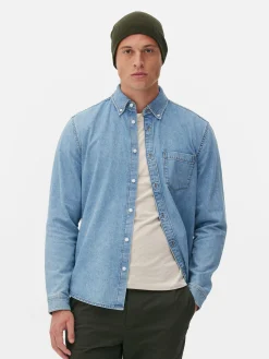 Long Sleeve Cotton Twill Shirt|Primark Clearance