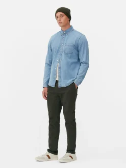 Long Sleeve Cotton Twill Shirt|Primark Clearance