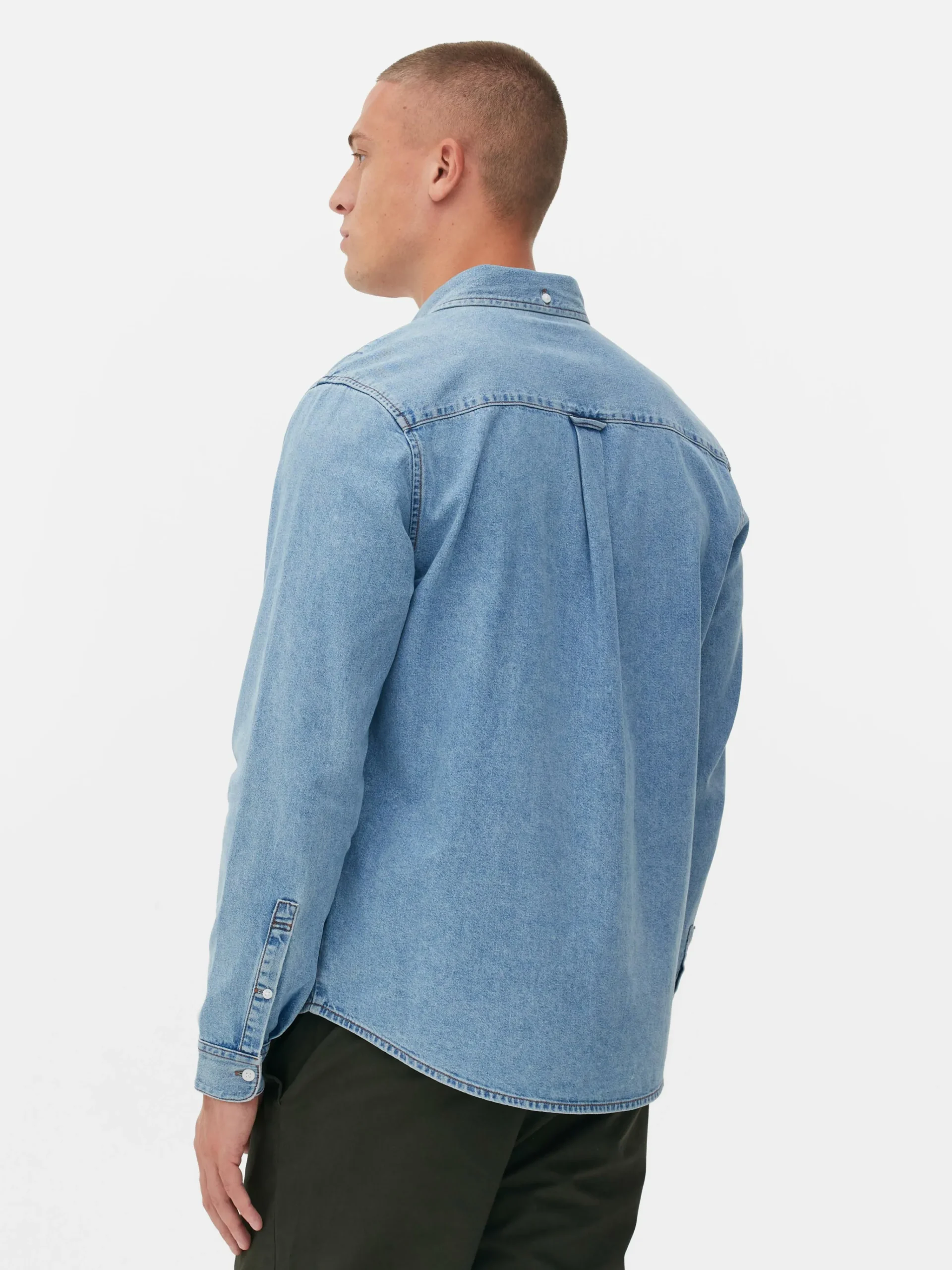Long Sleeve Cotton Twill Shirt|Primark Clearance