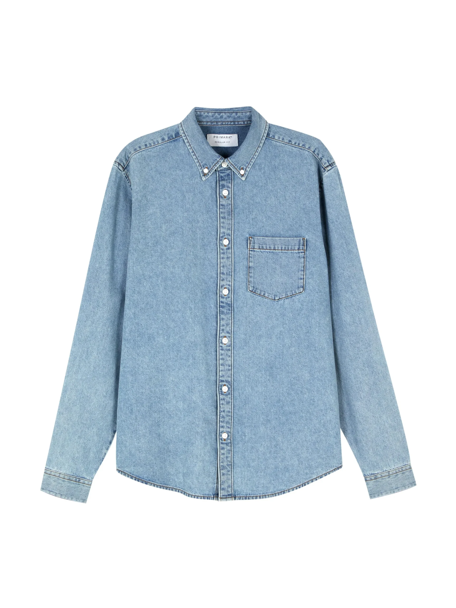 Long Sleeve Cotton Twill Shirt|Primark Clearance