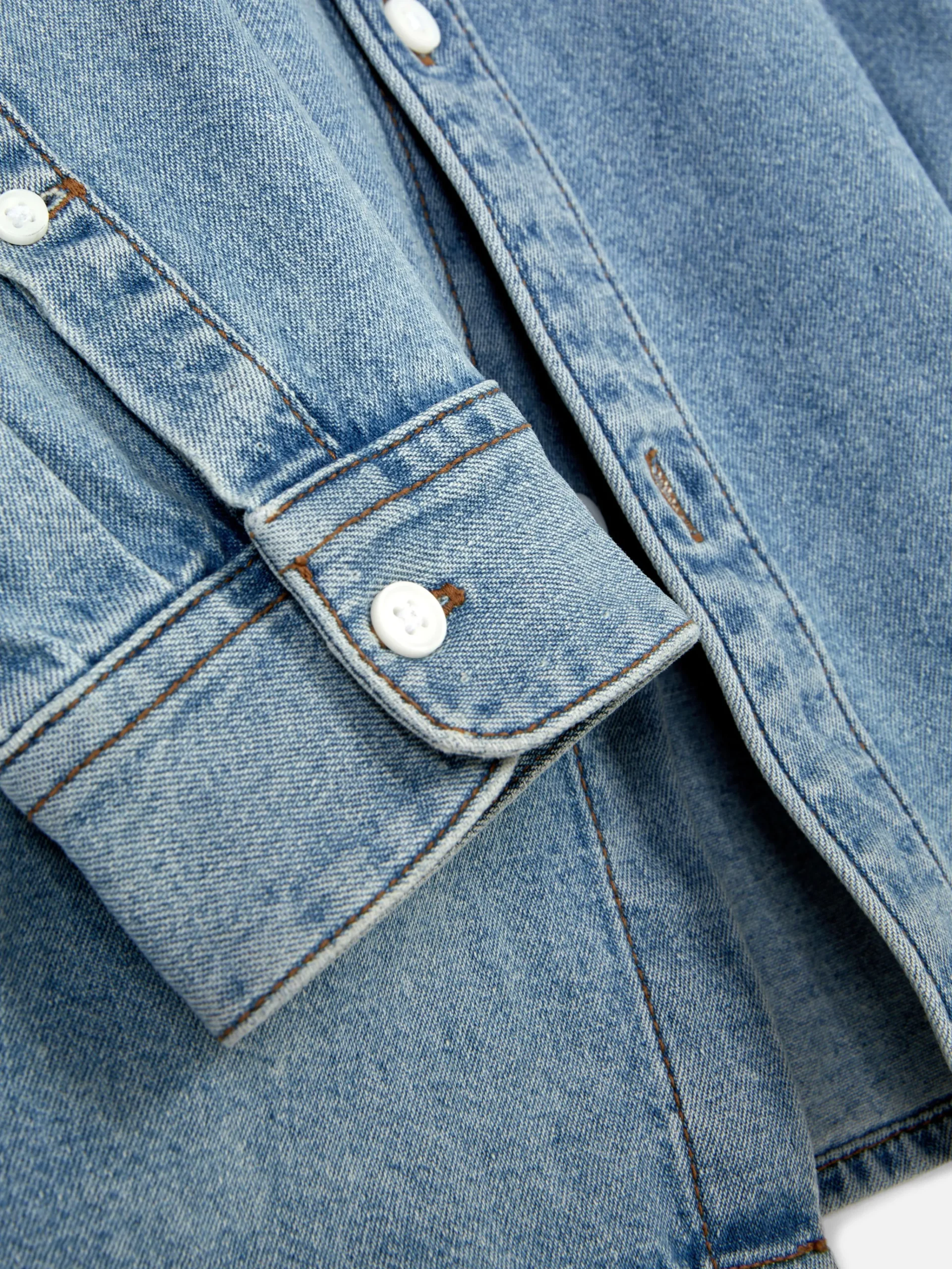 Long Sleeve Cotton Twill Shirt|Primark Clearance
