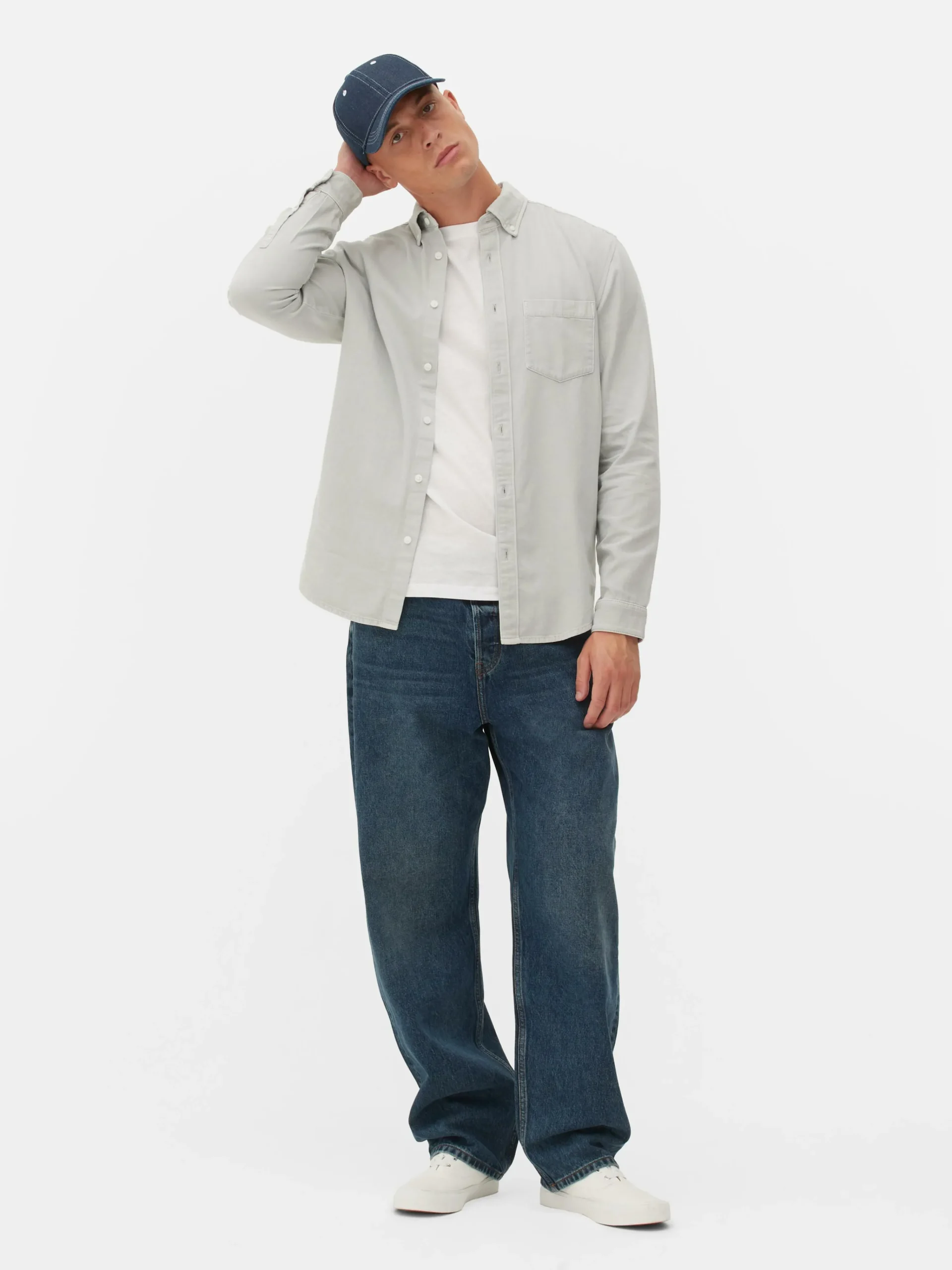 Long Sleeve Cotton Twill Shirt|Primark Discount