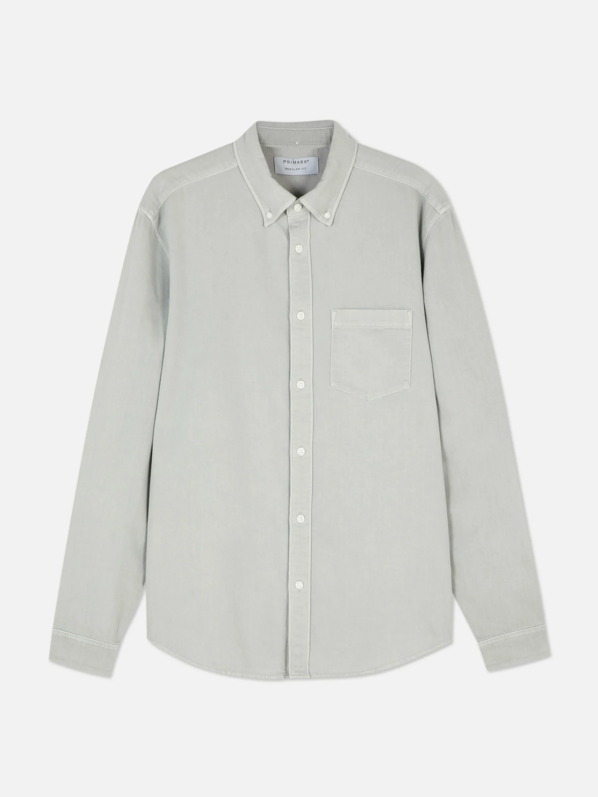Long Sleeve Cotton Twill Shirt|Primark Discount