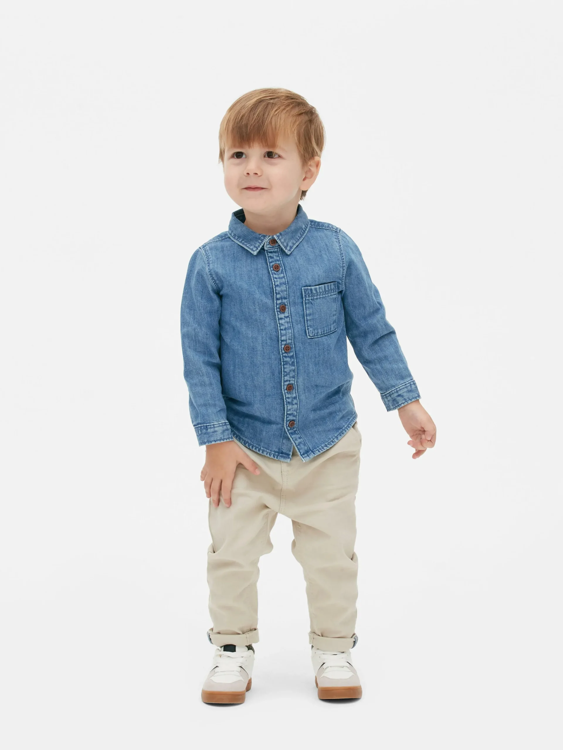Long Sleeve Denim Shirt|Primark Clearance