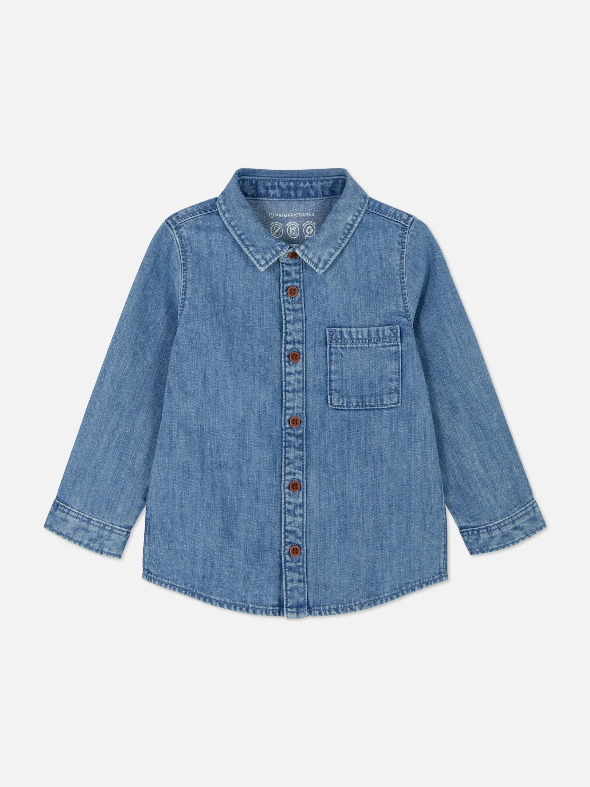 Long Sleeve Denim Shirt|Primark Clearance