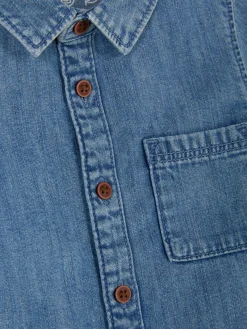 Long Sleeve Denim Shirt|Primark Clearance