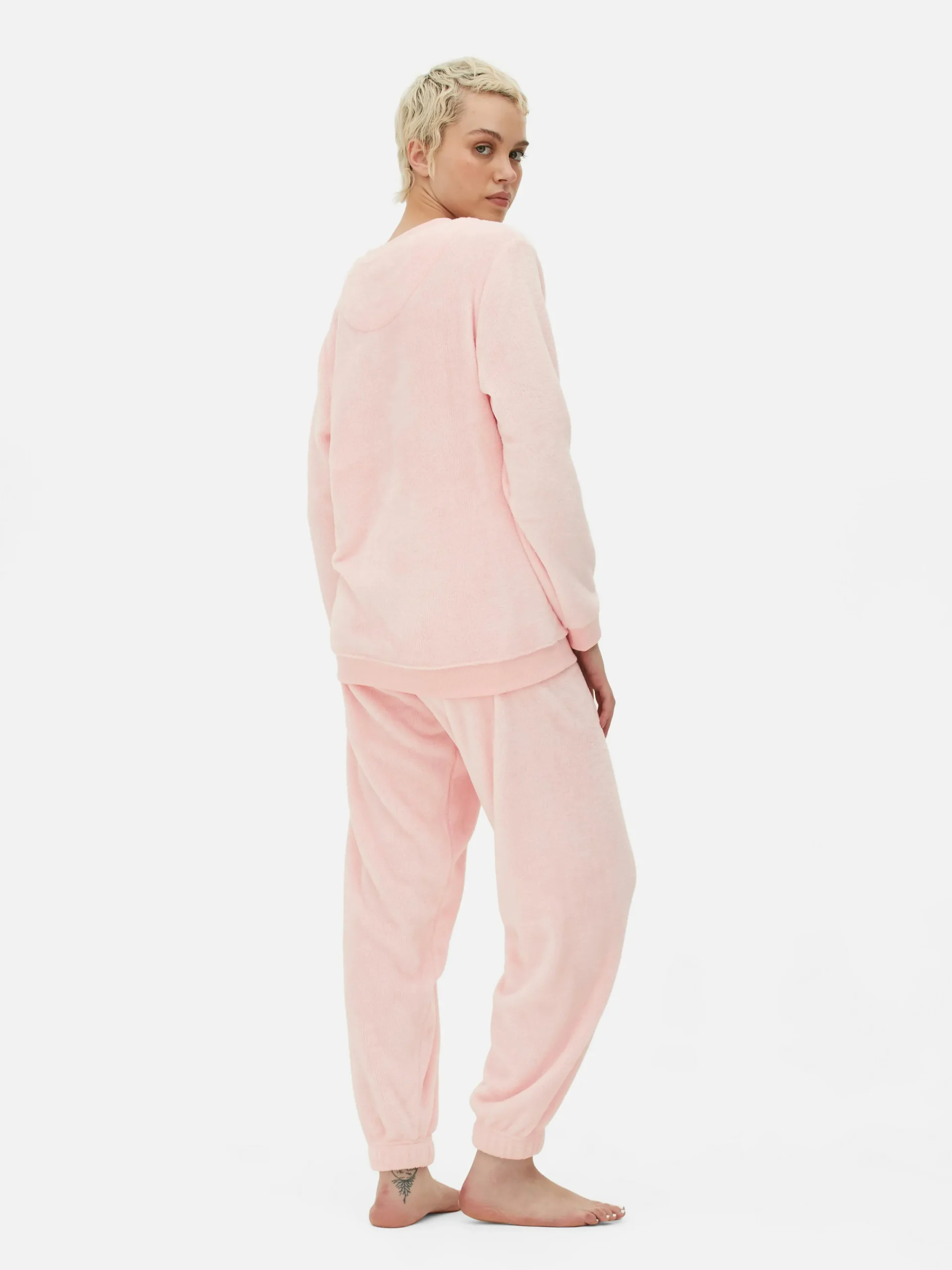Long Sleeve Fleece Pajamas|Primark