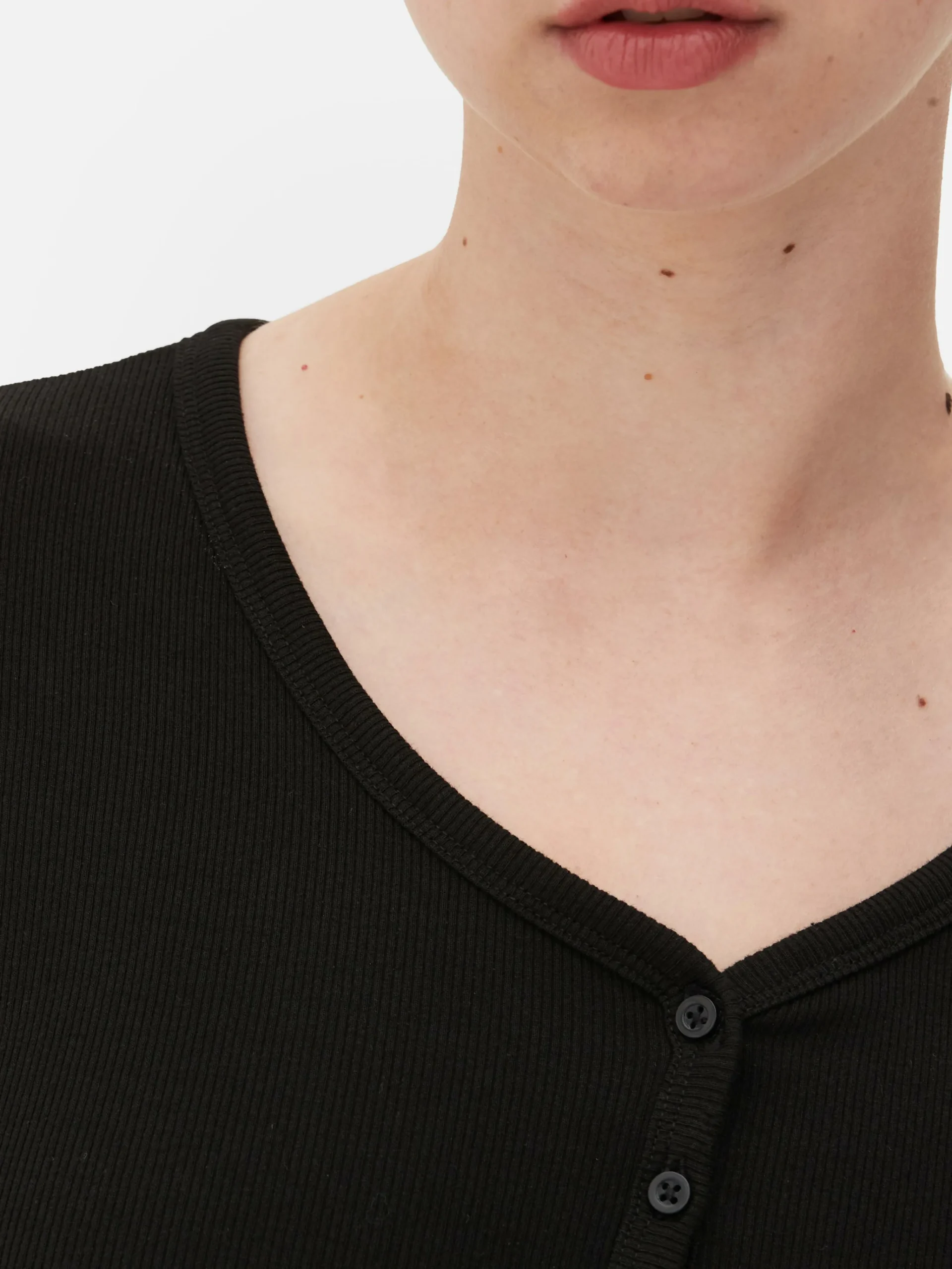 Long Sleeve Henley Bodysuit|Primark Hot