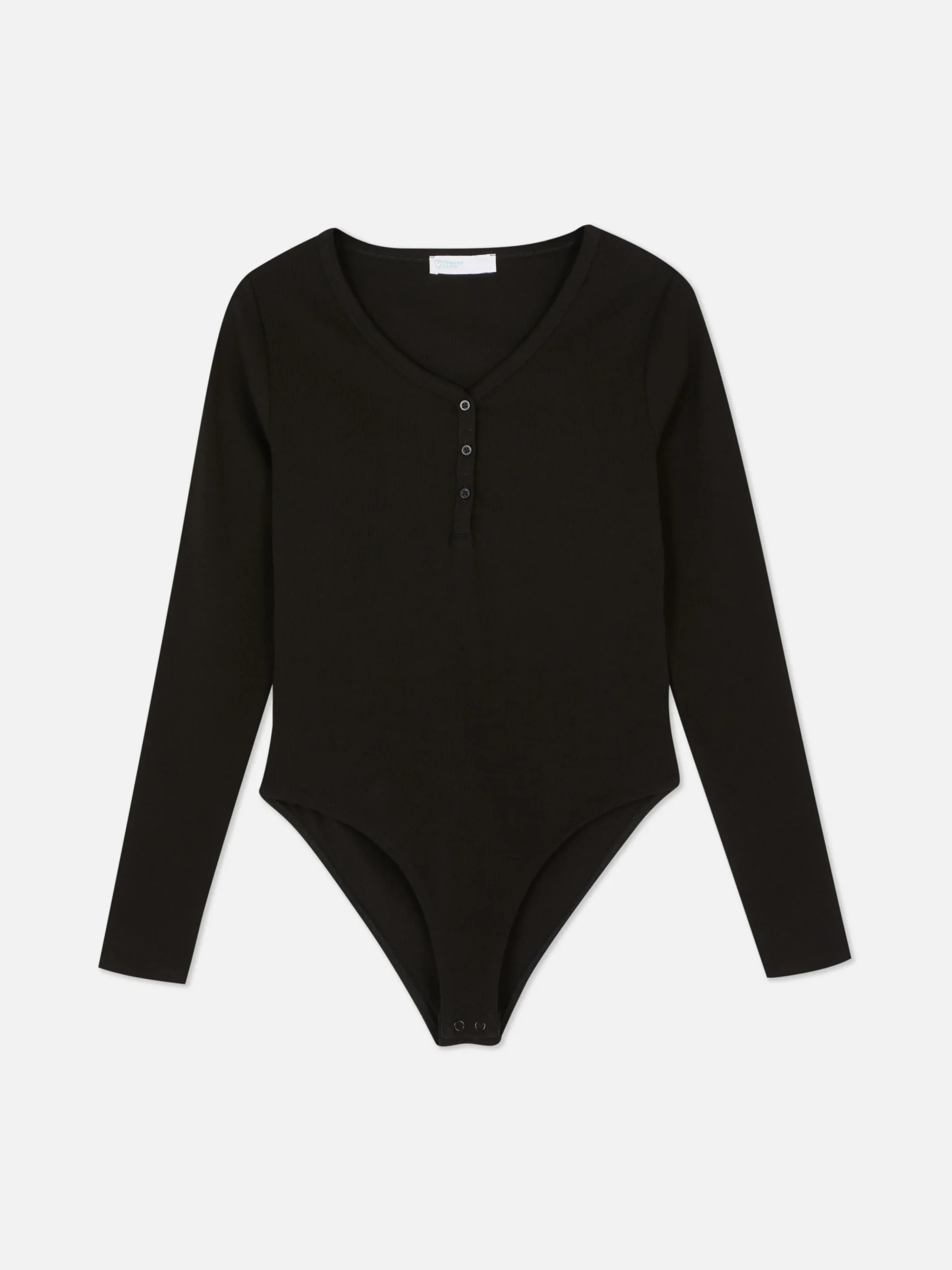 Long Sleeve Henley Bodysuit|Primark Hot