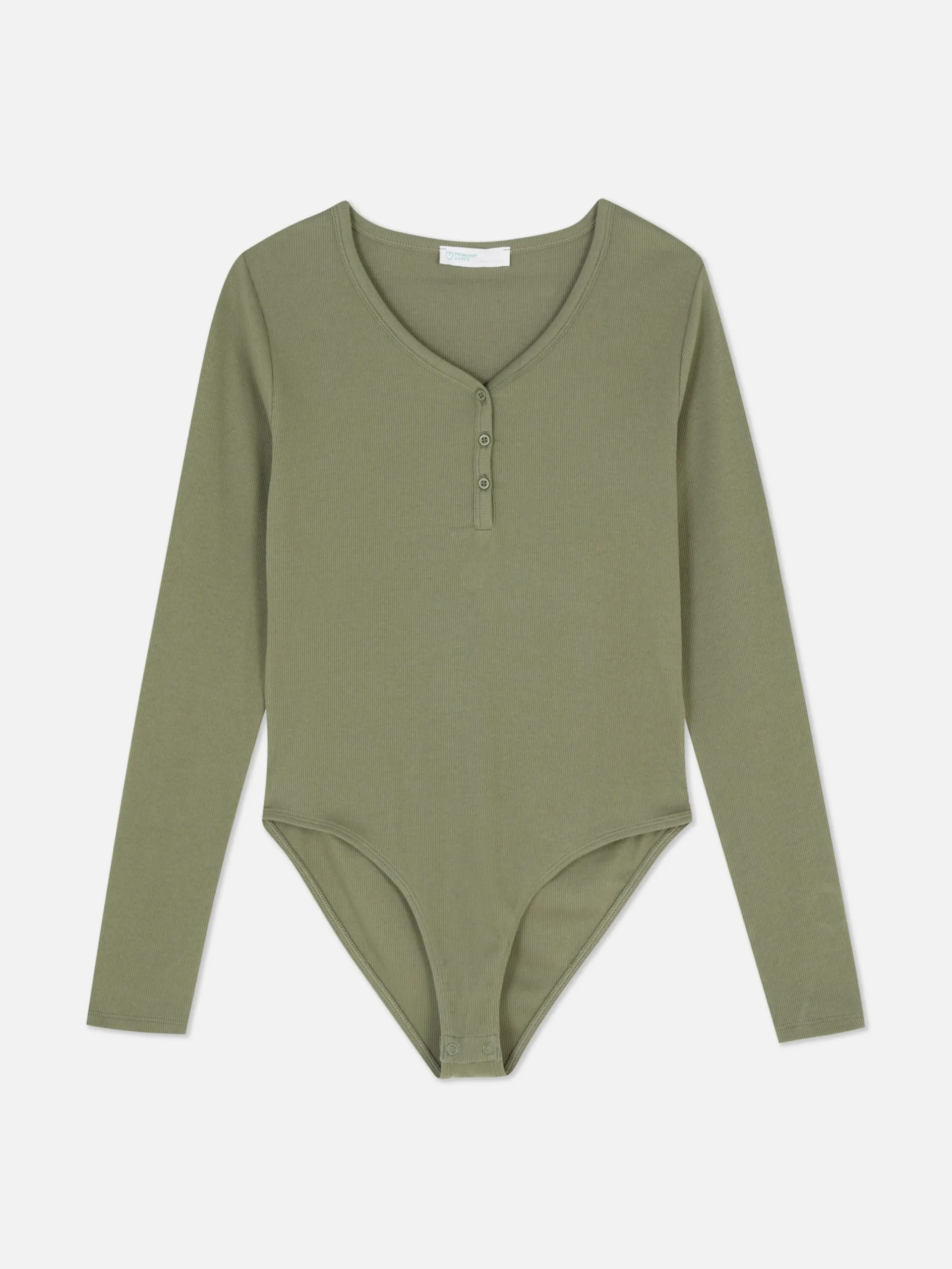 Long Sleeve Henley Bodysuit|Primark Hot