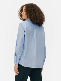Long Sleeve Poplin Shirt|Primark Outlet
