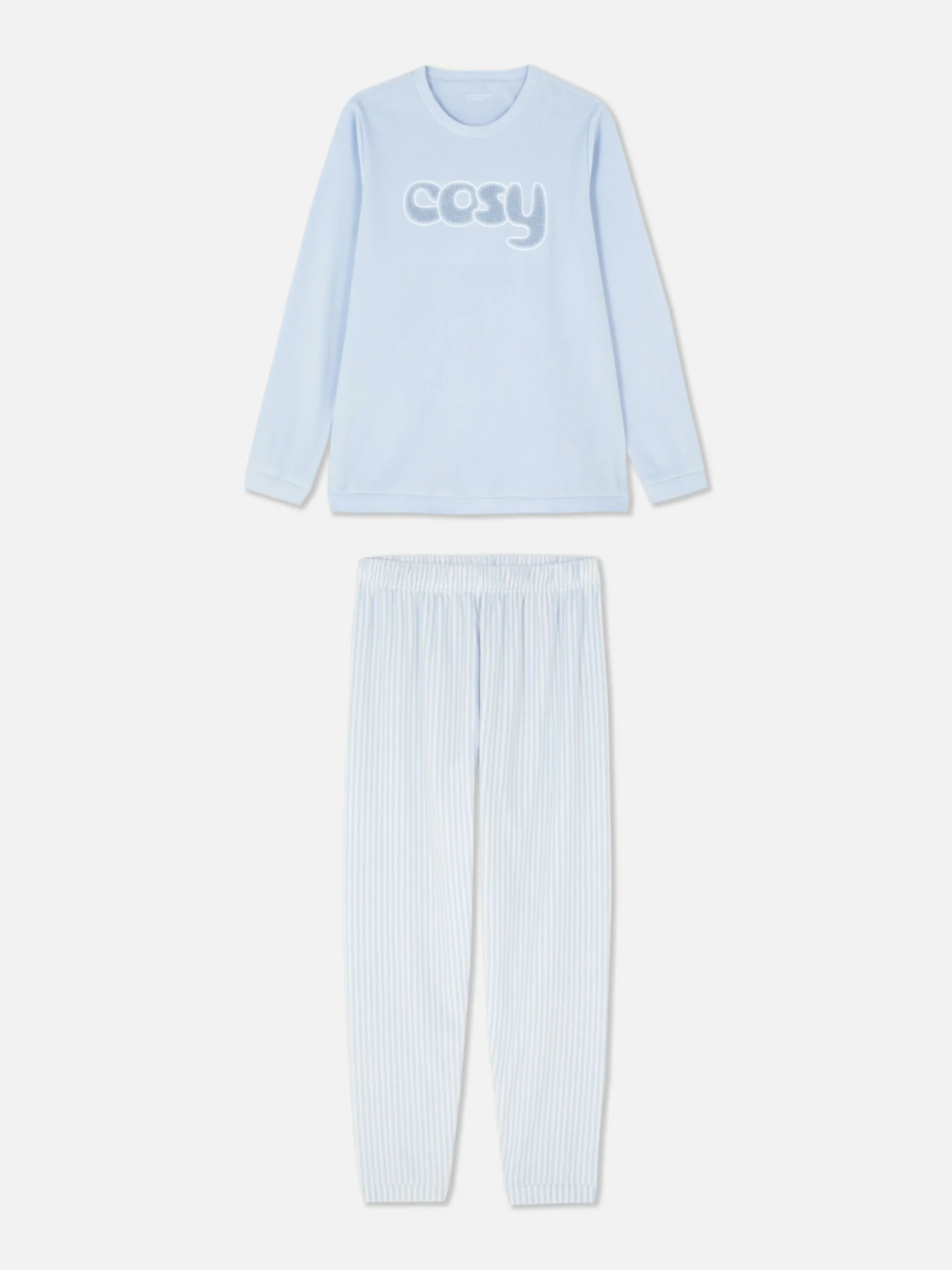 Long Sleeve Slogan Pajamas|Primark Sale
