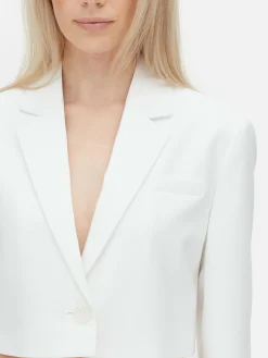Luna Single-Breasted Cropped Blazer|Primark Sale