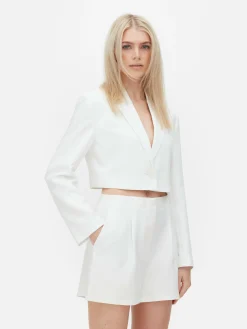 Luna Single-Breasted Cropped Blazer|Primark Sale